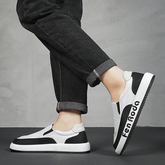 Damen Modische Slip-On Sneakers mit atmungsaktiver Oberflächenstruktur EB