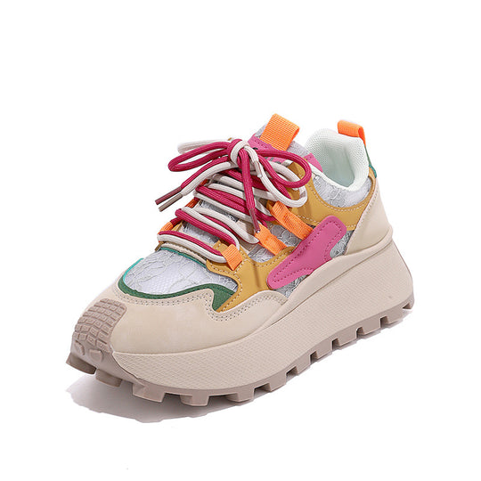 Damen trendige Sneakers mit einzigartigem Design und ergonomischer Dämpfung EB