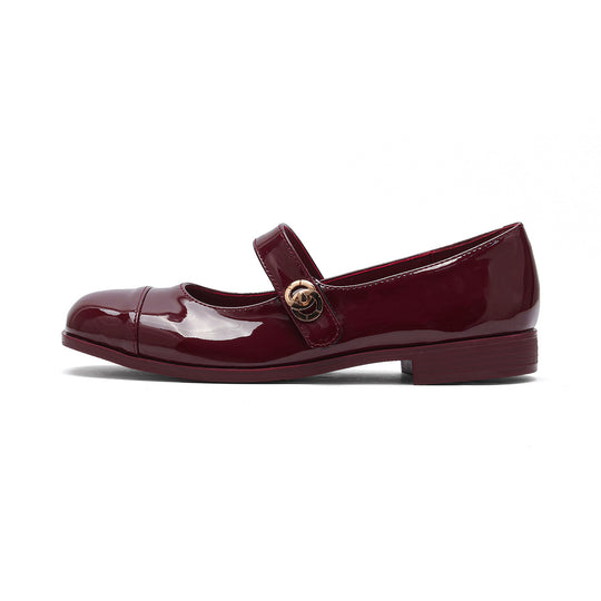 Damen Ballerinas mit eleganter Riemchenverzierung und modischem Kontrastdesign EB