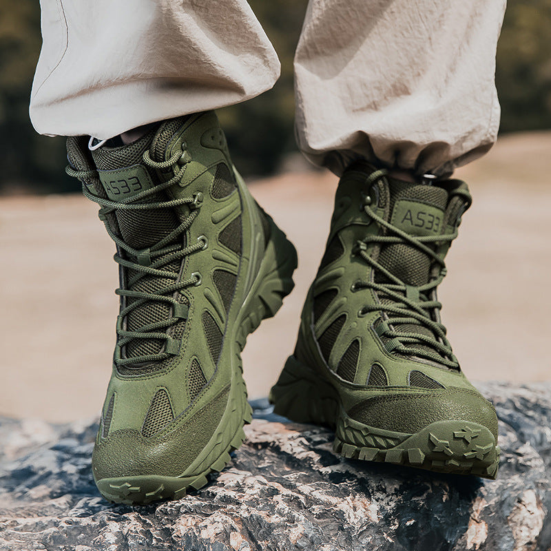 Damen Trekkingstiefel mit rutschfester Sohle und atmungsaktivem Obermaterial EB