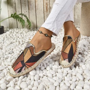 Damen Glitzernde Espadrilles mit bequemer Einlegesohle EB