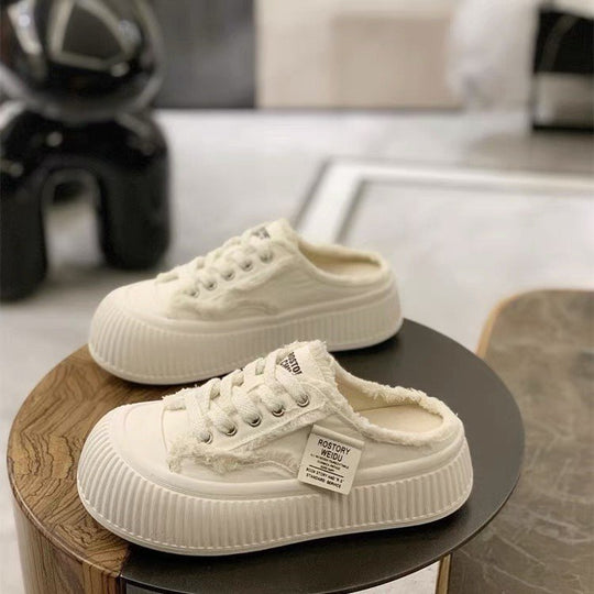 Damen Komfortable Slip-On Sneaker mit modischem Design und stabiler Sohle EB