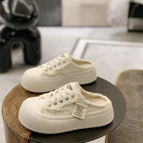 Damen Komfortable Slip-On Sneaker mit modischem Design und stabiler Sohle EB