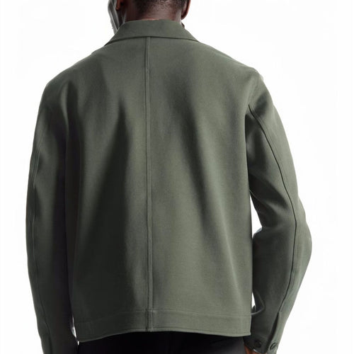 Herren moderne Utility-Jacke mit praktischen Taschen und hohem Kragen EB
