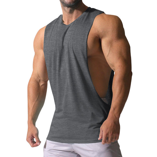 Herren Ärmelloses Sportshirt mit tiefem Rückenausschnitt und atmungsaktivem Material EB