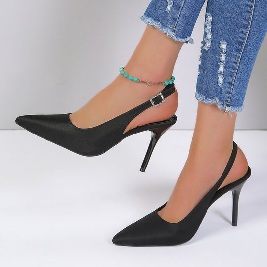 Damen Slingback-Pumps mit elegantem spitzem Zehenbereich und komfortablem Absatz EB