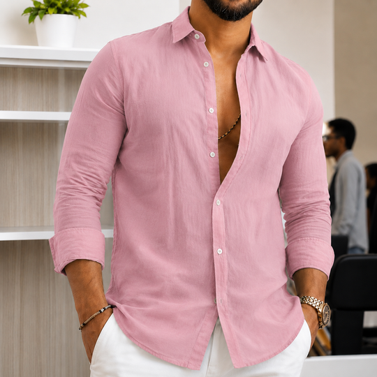 Herren Leichtes Leinenhemd EB
