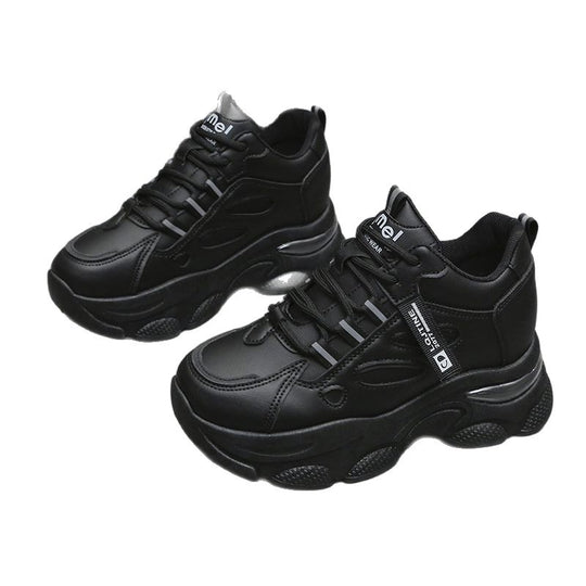 Damen Sportliche Chunky Sneaker mit atmungsaktiver Netzstruktur und dämpfender Sohle EB