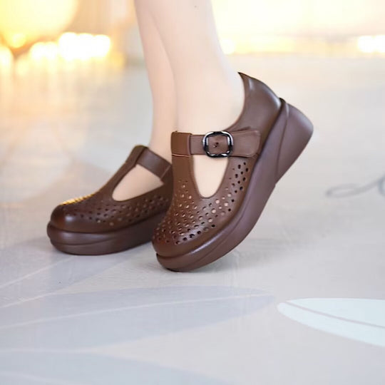 Damen Komfortable und atmungsaktive Clogs mit elegantem Riemchen-Design EB