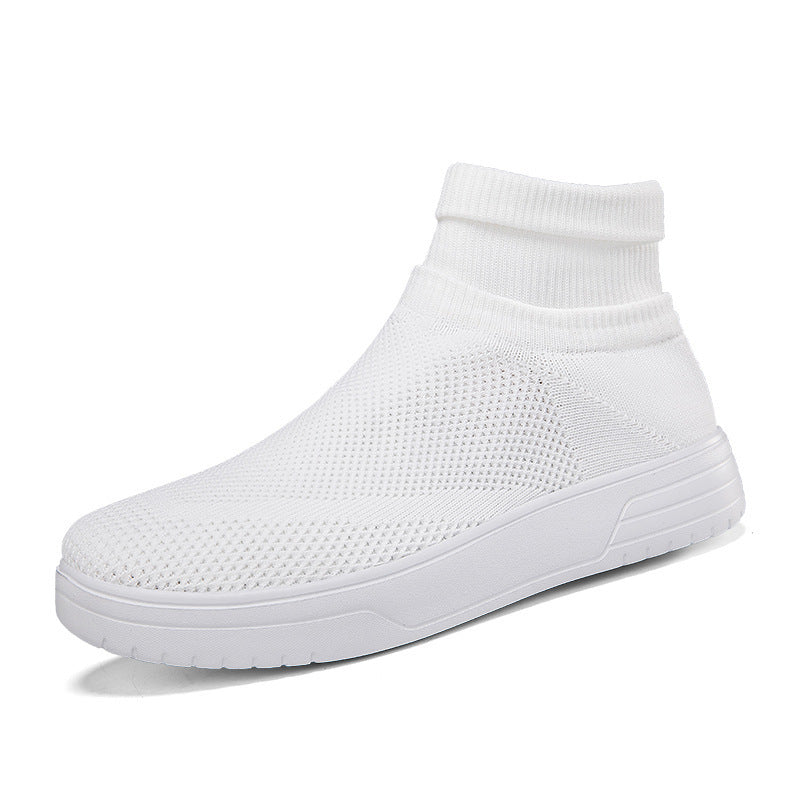 Damen Atmungsaktive Stricksneaker mit hohem Kragen EB