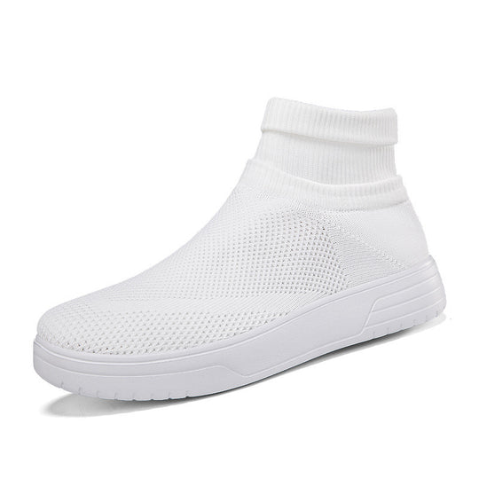 Damen Atmungsaktive Stricksneaker mit hohem Kragen EB
