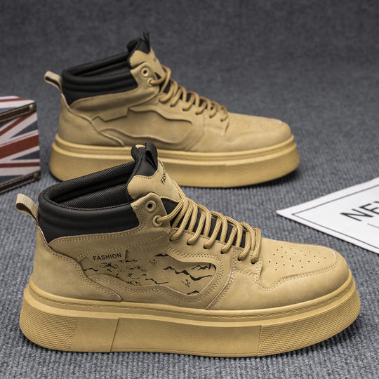 Damen Hohe Sneaker mit griffiger Sohle und modischem Obermaterial EB