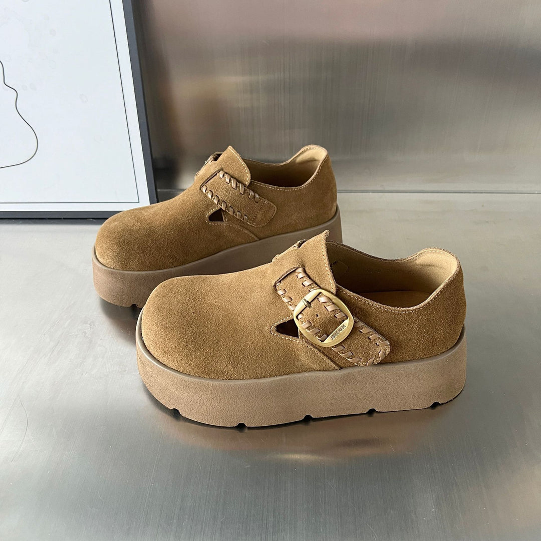 Damen Clogs mit modischem Riemen und komfortablem Fußbett EB