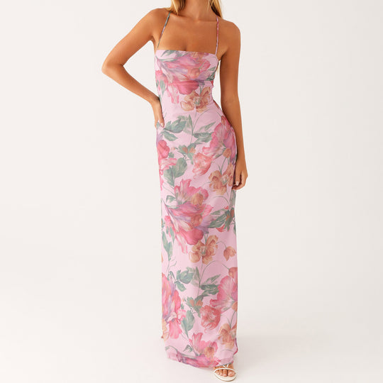 Damen Maxikleid mit floralem Muster EB