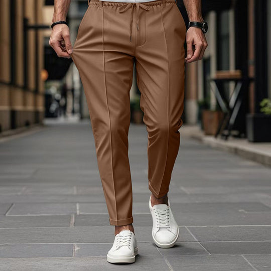 Herren modische Slim-Fit Jogginghose mit elastischem Bund und praktischen Seitentaschen EB