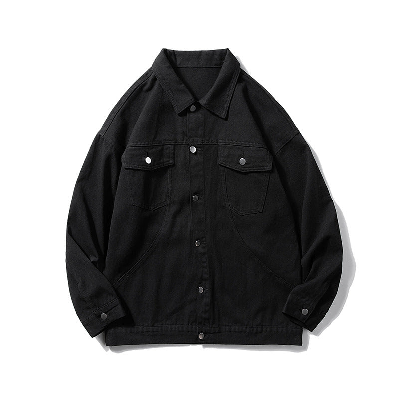 Damen Casual Utility-Jacke mit klassischen Druckknöpfen und praktischen Taschen EB