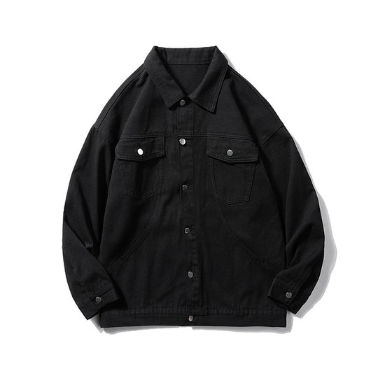 Damen Casual Utility-Jacke mit klassischen Druckknöpfen und praktischen Taschen EB