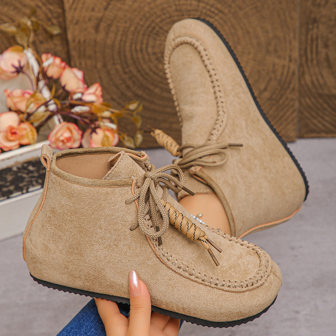 Damen nan mokassin-ankleboots mit handnaht, weichem Innenfutter und profilierter Leichtsohle EB