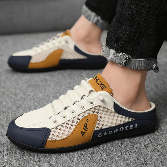 Damen Atmungsaktive Slip-On Freizeitschuhe mit flexiblem Sohlenprofil EB