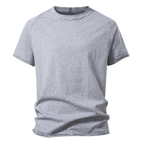 Herren lässiges Kurzarmshirt mit modischem Schnitt und atmungsaktiver Baumwolle EB