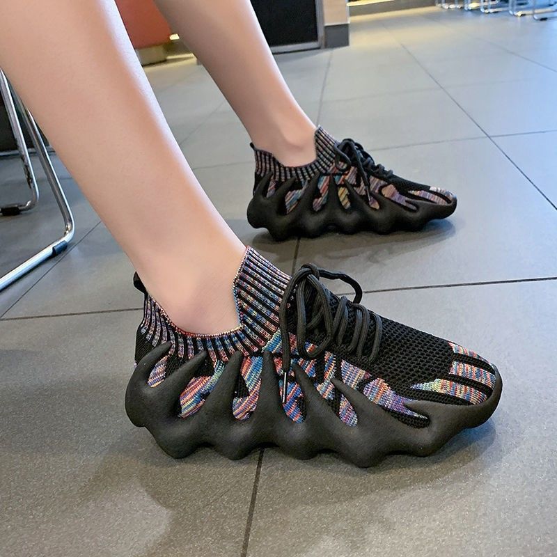 Damen Modische Sneaker mit innovativem Stretch-Obermaterial und rutschfester Sohle EB