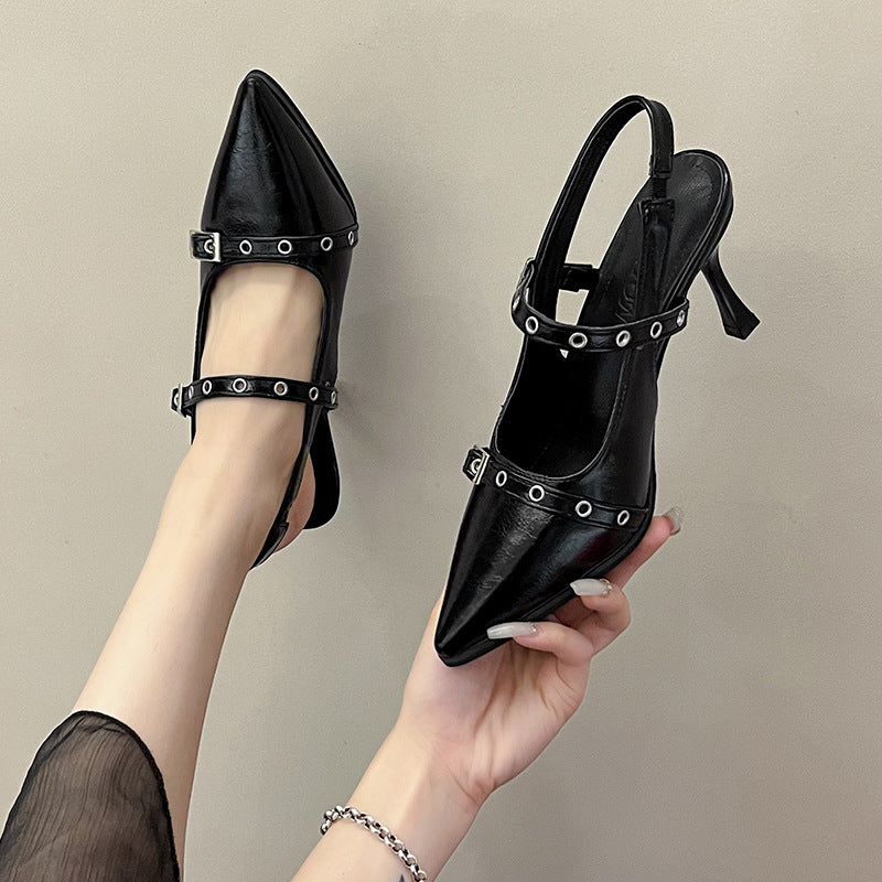 Damen eleganter Slingback-Pumps mit modischen Stilelementen EB