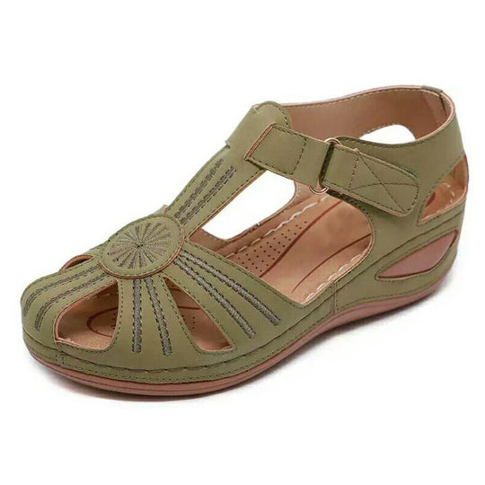 Damen Schnürsandalen mit offenem Zehenbereich und ergonomischer Sohle EB