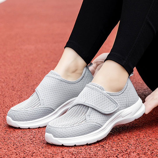 Damen Atmungsaktive Freizeit-Schuhe mit verstellbarem Klettverschluss EB
