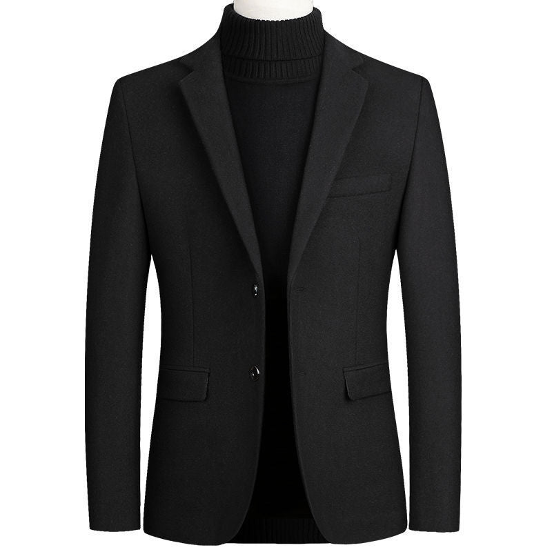 Herren eleganter Wollblazer im klassischen Schnitt mit feiner Textur EB