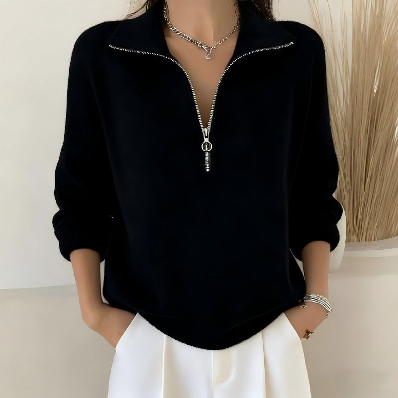 EB | Pullover mit Halbem Reißverschluss