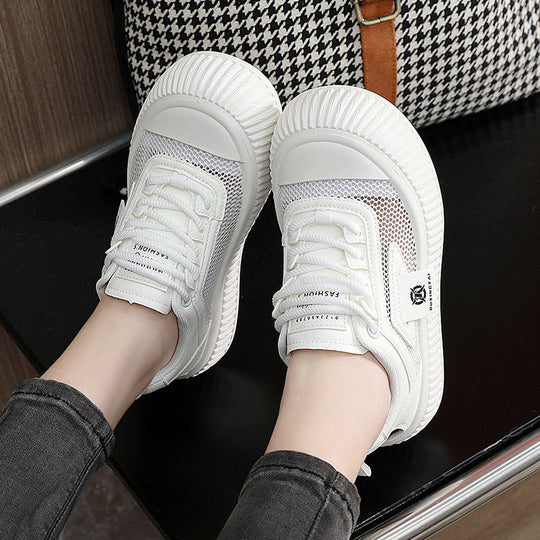 Damen Sportliche Sneaker mit atmungsaktiver Mesh-Oberfläche und verstärkter Sohle EB