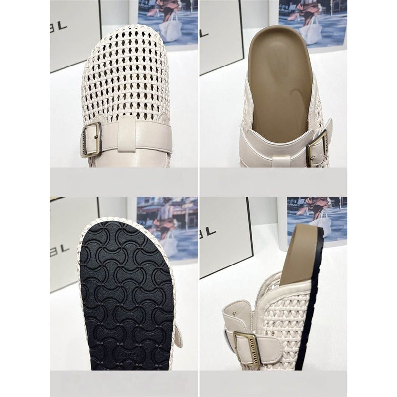 Damen komfortable Clogs mit modischem Riemendesign EB
