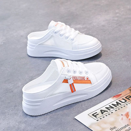 Damen Slip-On Sneakers mit atmungsaktiver Mesh-Konstruktion und komfortabler Sohle EB