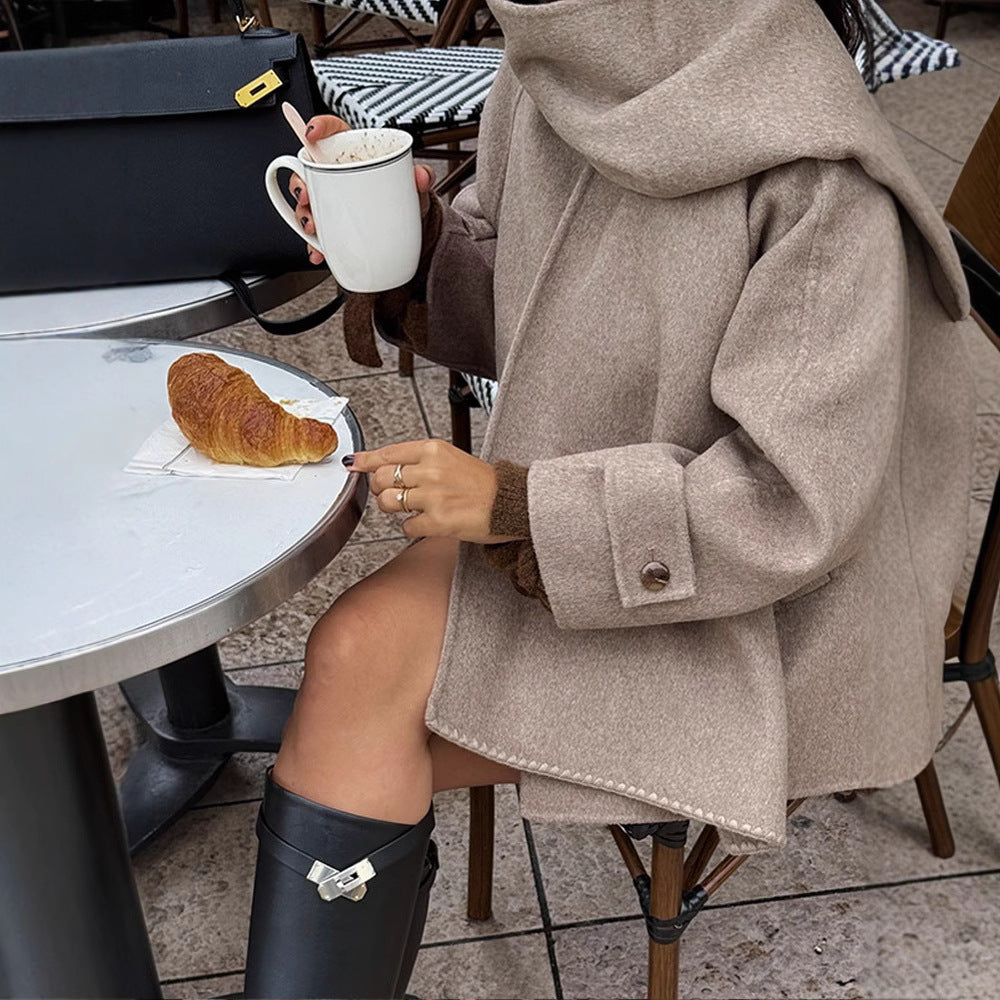 Damen modische Freizeitjacke aus hochwertigen Materialien mit praktischem Revers EB