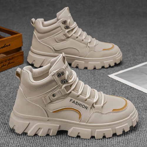 Damen modische High-Top Boots mit robustem Design und optimaler Stabilität EB