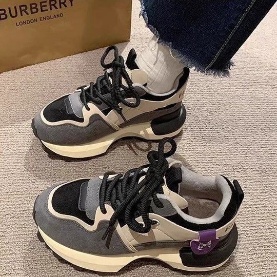 Damen modische Sneakers mit stoßdämpfender Sohle und atmungsaktivem Obermaterial EB