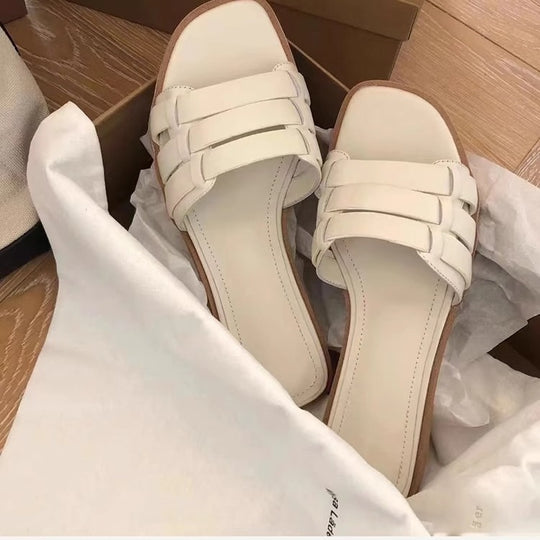 Damen Komfortable Slipper mit eleganten Riemen EB