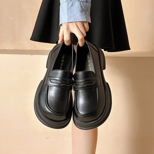Damen elegante Loafers mit modischem Schnallendesign EB