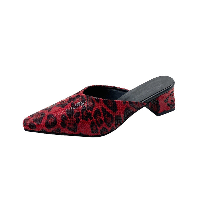 Damen Modische Slingback-Pumps mit eleganter Spitze und Blockabsatz EB