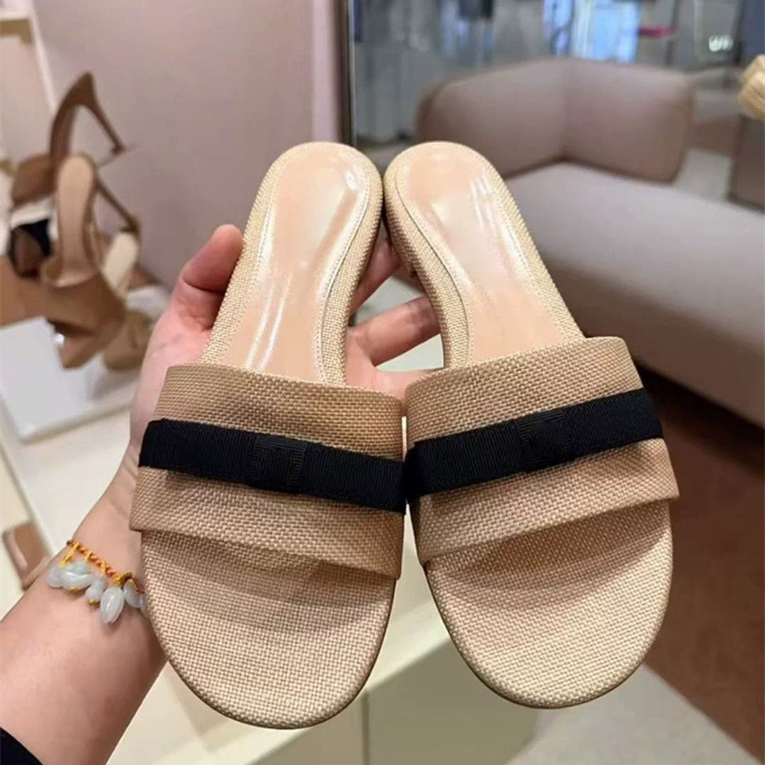 Damen Slides mit breitem Riemen und komfortabler Sohle EB