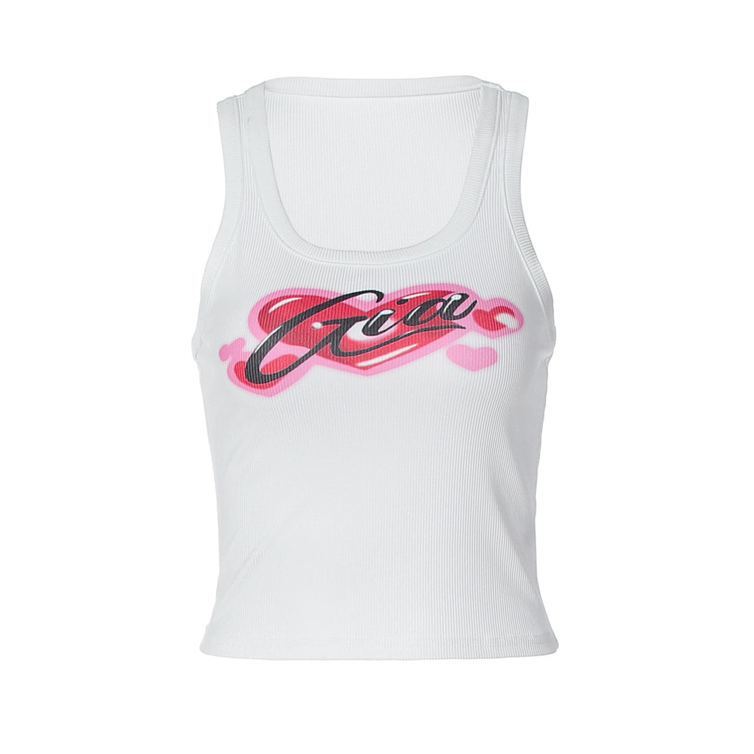 Damen Crop-Top mit stylischem Print und figurbetonter Passform EB