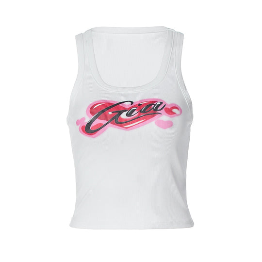Damen Crop-Top mit stylischem Print und figurbetonter Passform EB