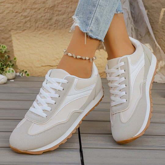 Damen Sportliche Sneakers mit atmungsaktivem Obermaterial und rutschfester Sohle EB
