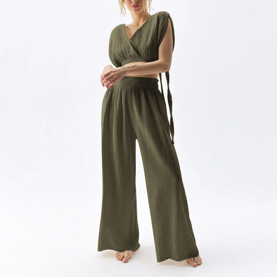 Damen Lässiger Two-Piece Jumpsuit EB