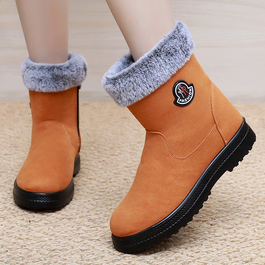 Damen Warme Winterstiefel mit weichem Innenfutter und rutschfester Sohle EB