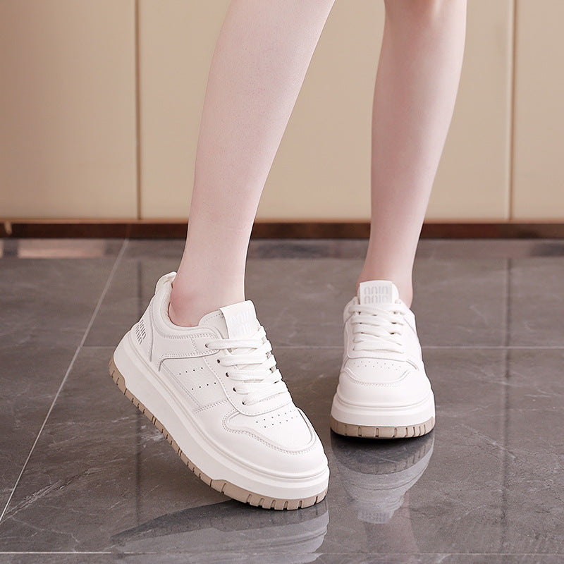 Damen Komfortable Sneaker mit dicker Sohle EB