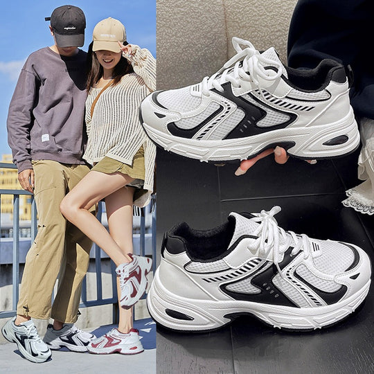 Damen Sportliche Lauf-Sneaker mit atmungsaktiver Mesh-Oberfläche EB