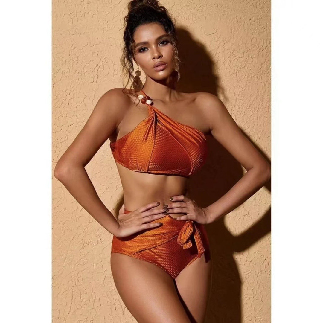Damen Bikini-Set mit dekorativem Wickelrock EB