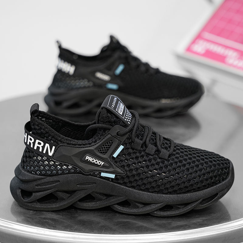 Damen Sportliche Mesh-Sneaker mit innovativem Dämpfungssystem und rutschfester Sohle EB