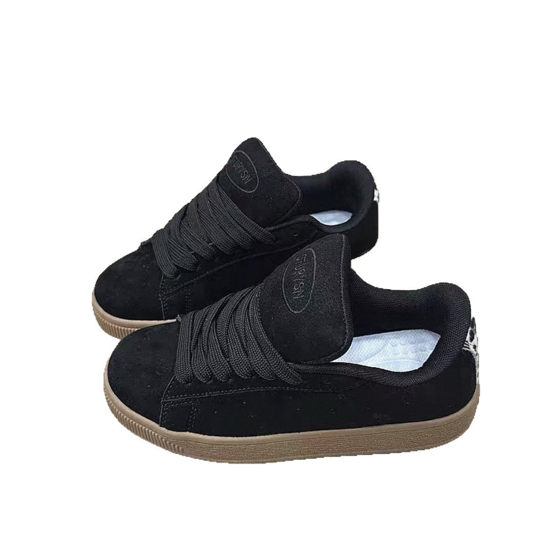 Damen Sportliche Sneaker aus hochwertigem Wildleder mit rutschfester Sohle EB